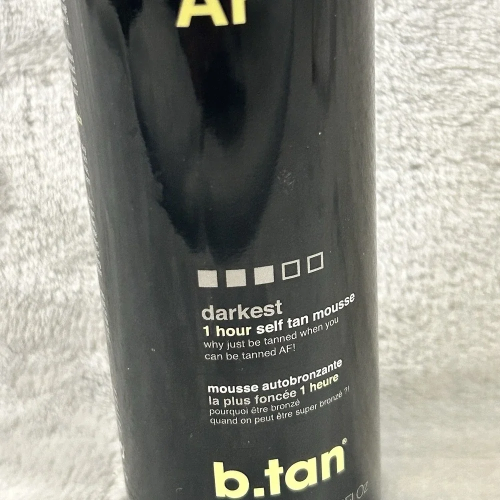 B.Tan Tanned AF‎ Self Tan Mousse 6.7 oz Darkest 1 Hour New Sealed